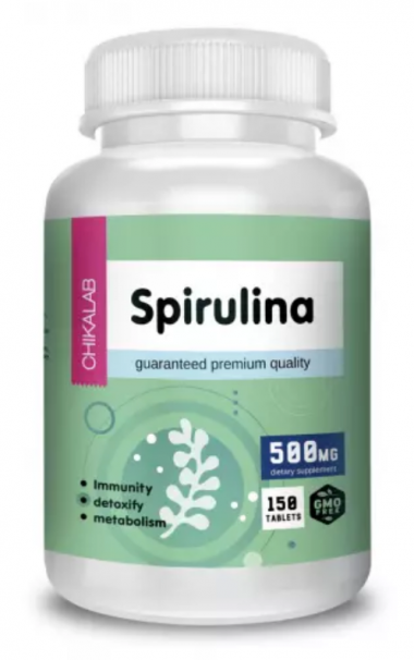 CHIKALAB Комплексная пищевая добавка &quot;Спирулина&quot; 150 капсул — 65fit