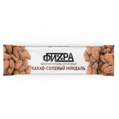 ФИZРА Батончик орехово-фруктовый &quot;Какао-соленый миндаль&quot; 40г — 65fit