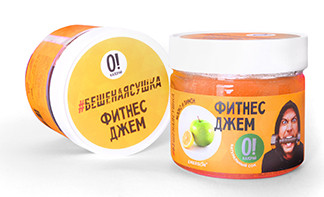 Фитнес джем 0калорий яблоко-лимон 300гр, Энергон — 65fit