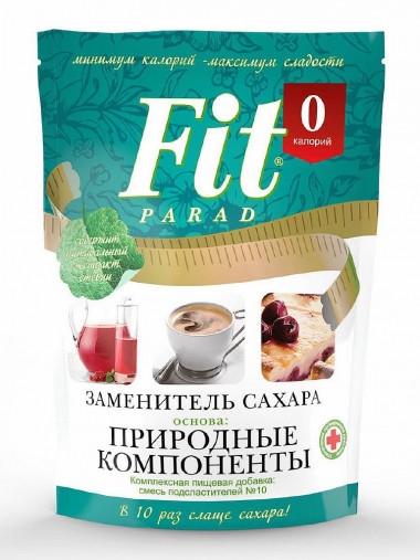 Сахарозаменитель №14 на эритритоле и стевии 150гр, Fit Parad — 65fit