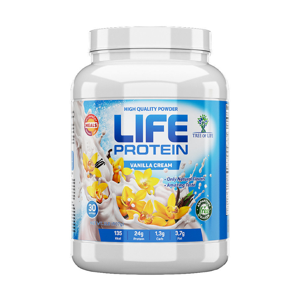 Life Protein Vanilla cream 4lb, Tree of life фото 1 — 65fit