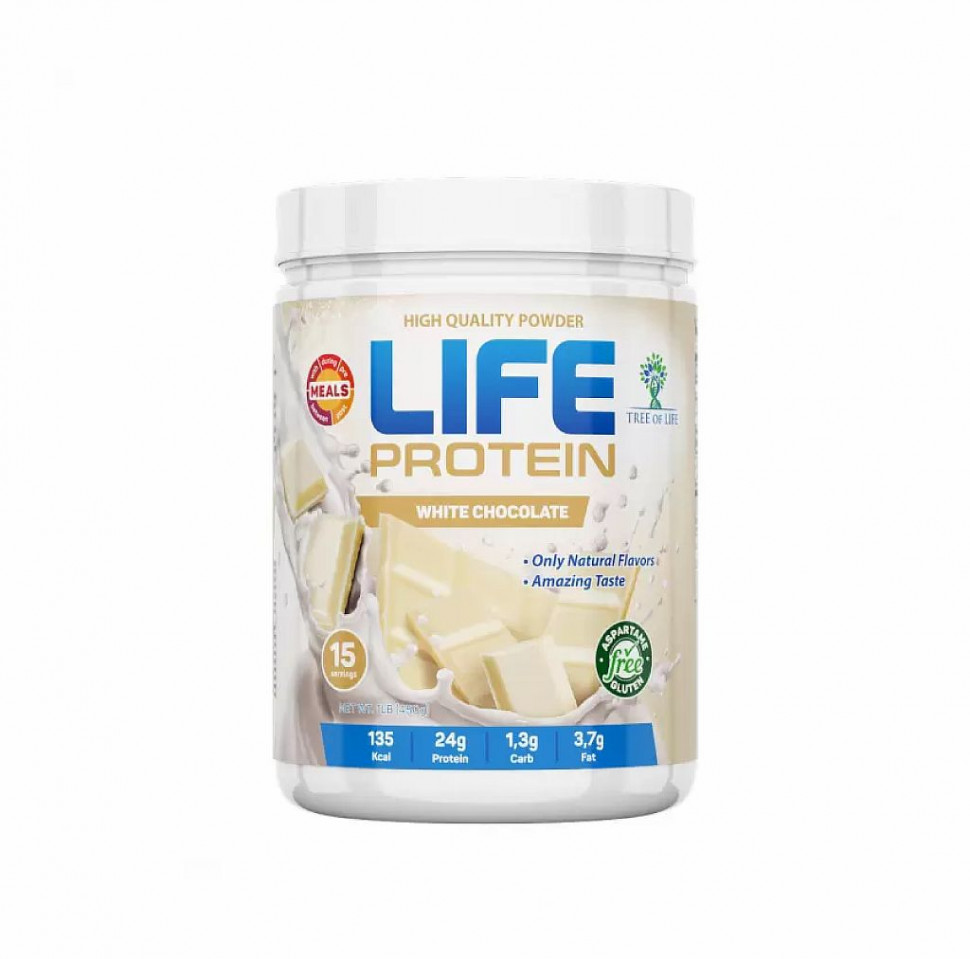 Life Protein White chocolate 454g фото 1 — 65fit