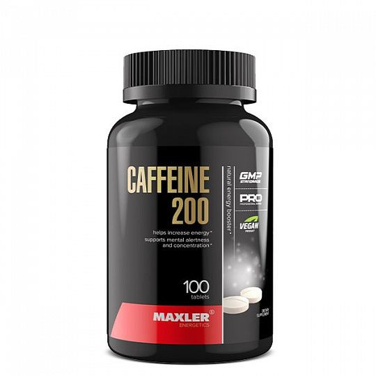 #MAXLER Caffeine 200mg 100 tab фото 1 — 65fit