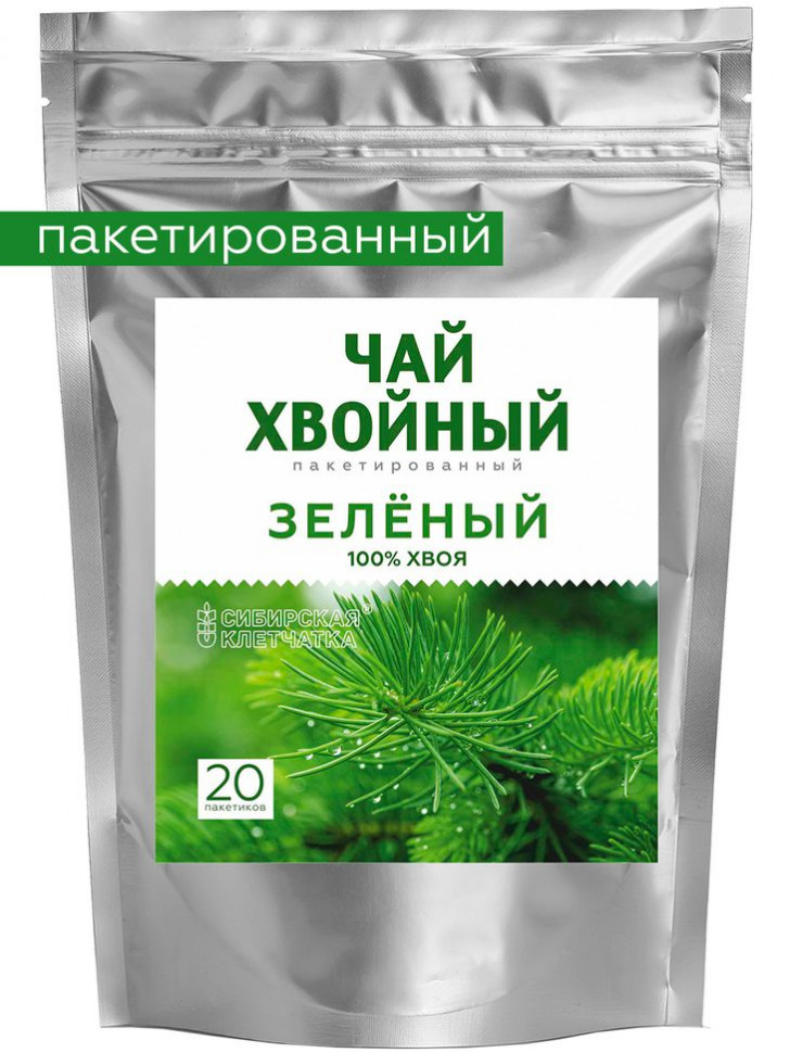 ТОМСКИЕ ТРАВЫ Хвойный Напиток чайный "зеленый №20" ф/пак 2гр фото 1 — 65fit