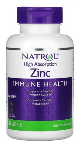 #NATROL Zinc High Absorption 60 caps — 65fit