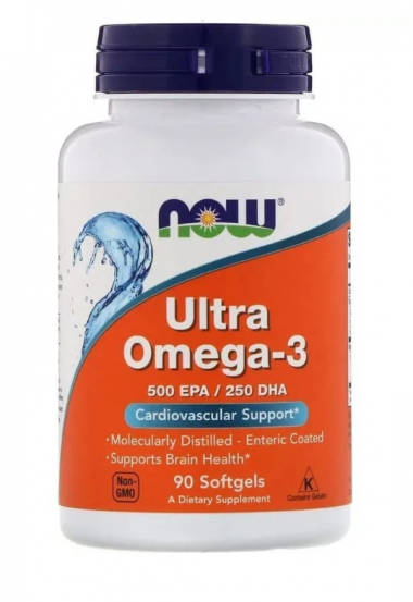 #NOW Ultra Omega 3 90 sgels — 65fit