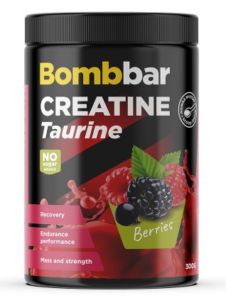 BOMBBAR Коктейль "Креатин+Таурин Лесные ягоды" 300г фото 1 — 65fit