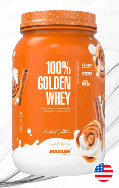#Maxler Golden Whey 2lb  Cinnamon But фото 1 — 65fit