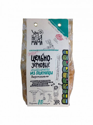 УМНАЯ МАМА Макароны из пшеницы &quot;Вермишель&quot; 350г — 65fit