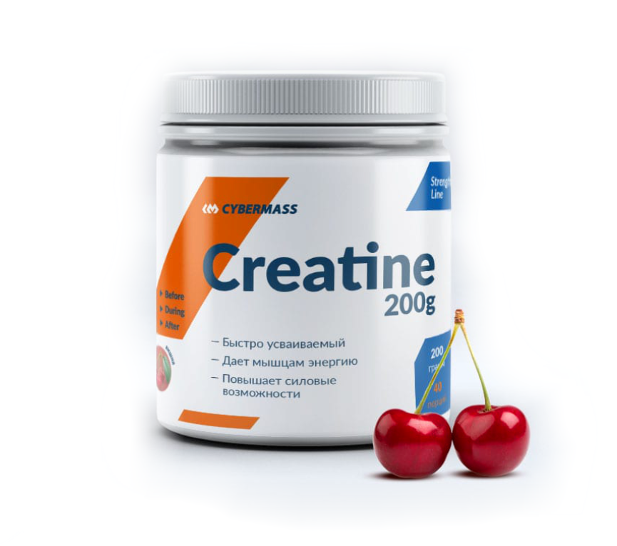 Creatine вишня 200g, Cybermass фото 1 — 65fit