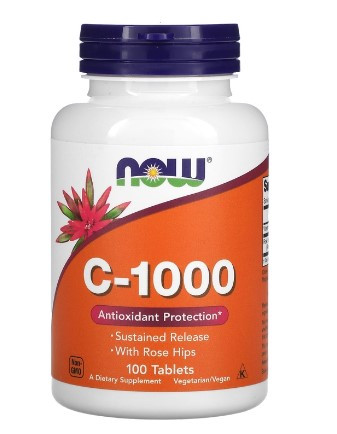#NOW Vitamin C-1000 SR RH  100 tab фото 1 — 65fit