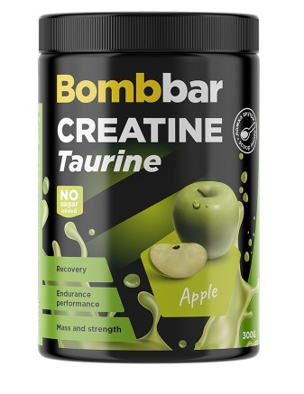 BOMBBAR Коктейль "Креатин+Таурин со вкусом Яблока" 300г фото 1 — 65fit