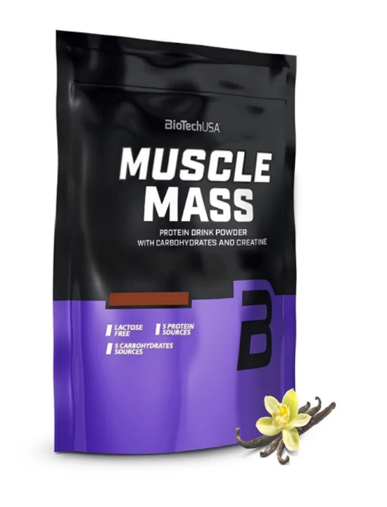 #BioTech Muscle Mass 1000g (Клубника) фото 1 — 65fit