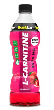 ТМ Bombbar Напиток безалкогольный слабогазированный "Л-карнитин со вкусом гранат" 500 мл &mdash; 65fit