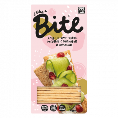 BITE Хлебцы хрустящие рисовые С морковью и томатом 150г — 65fit