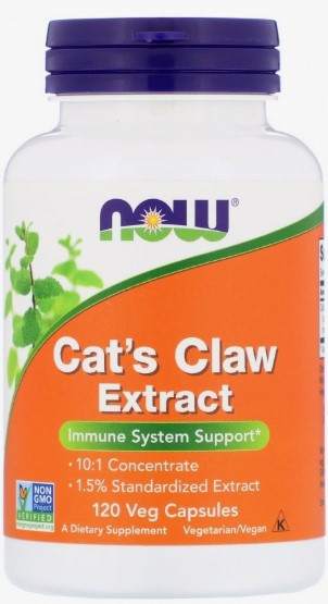 NOW Cat`s Claw Extract 120 Veg Capsules — 65fit