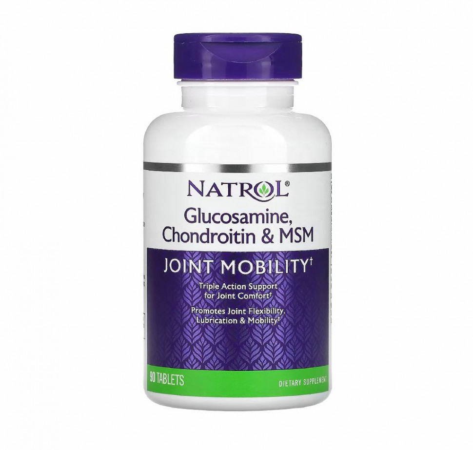 #Natrol Glucosamine-Chondroitin-MSM 90 tabs фото 1 — 65fit