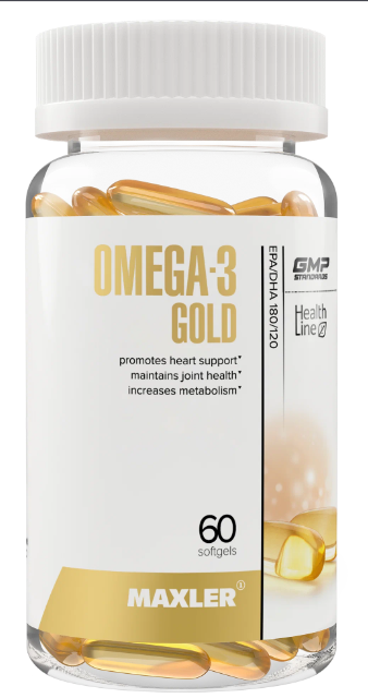 MAXLER  Omega- 3 Gold 60 softgel USA — 65fit