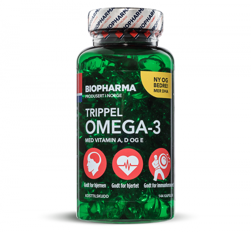 Tripple Omega-3 144 caps, BioPharma фото 1 — 65fit