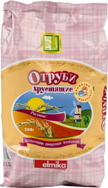 ДИАДАР Отруби рисовые 200г фото 1 — 65fit