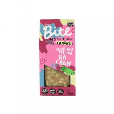 BITE Слайсы пряные из зеленой гречки с васаби 100г — 65fit