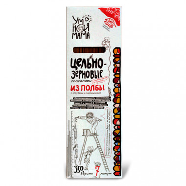 УМНАЯ МАМА Спагетти из полбы цельнозерновые 350г — 65fit