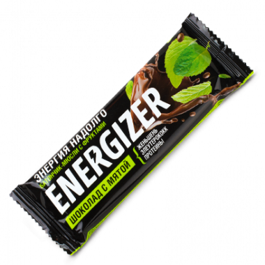 ENERGIZER Батончик-мюсли &quot;Шоколад с мятой&quot; 40г — 65fit