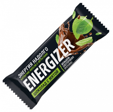 ENERGIZER Батончик-мюсли &quot;Шоколад с мятой&quot; 40г — 65fit
