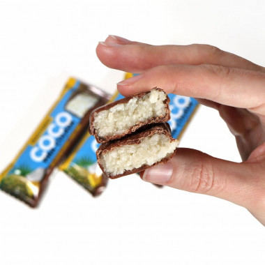 SNAQ FABRIQ Coco Батончик глазированный &quot;Ананас&quot; 40г — 65fit