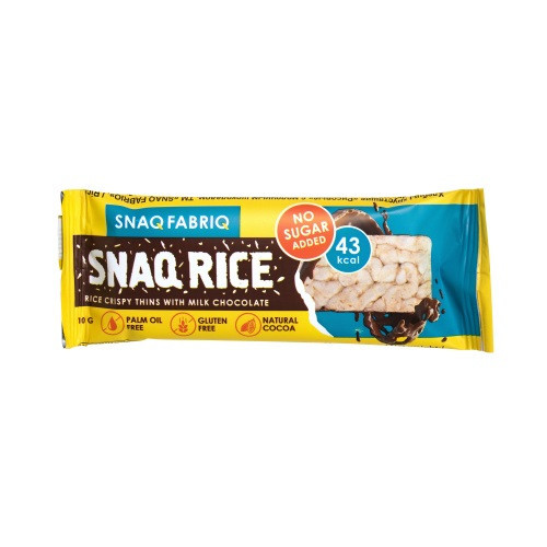 SNAQ FABRIQ Хлебцы хрустящие рисовые с Молочным шоколадом 10г фото 1 — 65fit