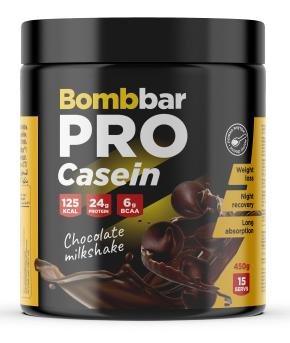 BOMBBAR Концентрат сухой для приготовл. напитка. Коктейль казеиновый &quot;Шоколадный милкшейк&quot; 450г — 65fit