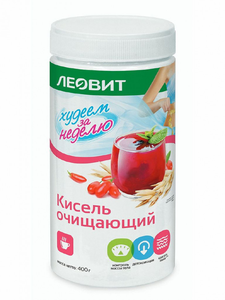 ЛЕОВИТ Кисель Очищающий банка 400г фото 1 — 65fit