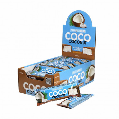 SNAQ FABRIQ Coco Батончик глазированный &quot;Кокос&quot; 40г — 65fit