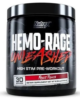 #Nutrex Hemo-Rage Unleashed 30srv Fruit Punch фото 1 — 65fit
