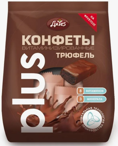 DiYes Конфеты Трюфельные витаминизированные на фруктозе 200/10 фото 1 — 65fit
