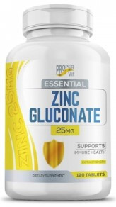 #PROPER VIT Zinc Gluconate 25mg 120 tab — 65fit