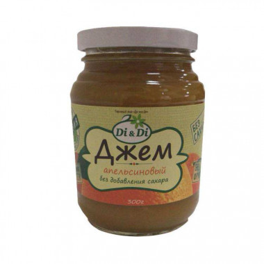 Di&amp;Di Джем апельсиновый без сахара, горячего розлива 300г — 65fit