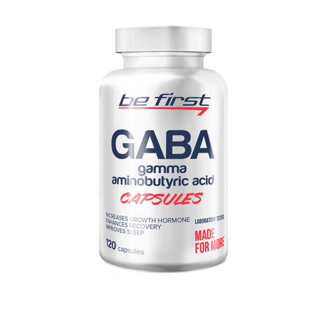 GABA Capsules 120 капсул, BE FIRST фото 1 — 65fit