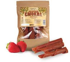 Сухарики из пастилы Десертные с земляникой 50гр Белевская — 65fit