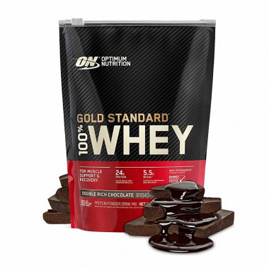 #ON-Gold Standard 100% Whey 1 lb Double Rich Chocolate — 65fit