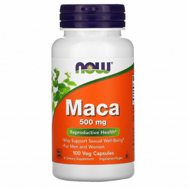 #NOW MACA  500mg 100caps — 65fit