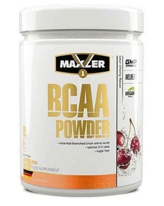 #MAXLER Аминокислоты BCAA 2:1:1 Powder без сахара 420гр Кислая вишня — 65fit