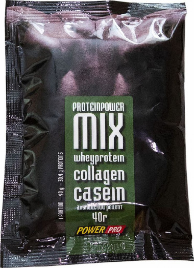 Whey Protein альпийский рецепт 40г, PowerPro — 65fit