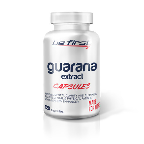 BE FIRST Guarana Extract Capsules 120 капсул фото 1 — 65fit