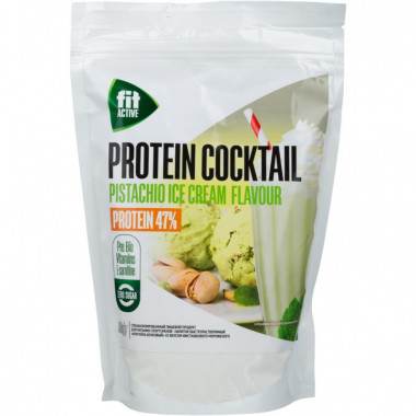 Коктейль белковый с L-карнитином и гуараной Фисташковое мороженое 30гр, FitActive — 65fit