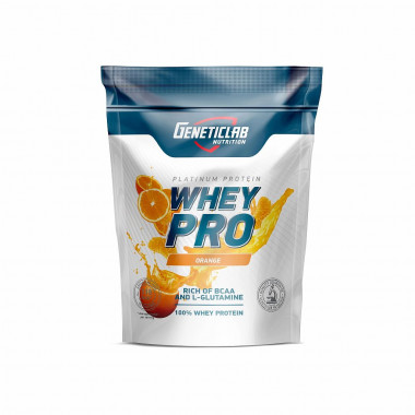 WHEY PRO Апельсин 1000g, GeneticLab — 65fit