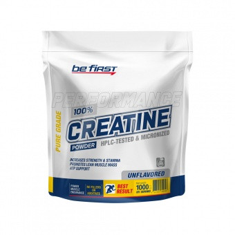 Creatine powder 1000гр (пакет) без вкуса BE FIRST фото 1 — 65fit