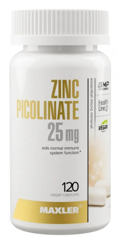 MAXLER Zinc Picolinate 25 mg 120 caps — 65fit