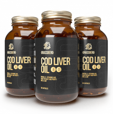 #GRASSBERG God Liver Oil 41+Vit D A  60cap — 65fit
