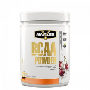 #MAXLER Аминокислоты BCAA 2:1:1 Powder без сахара 420гр Sour Cherry — 65fit